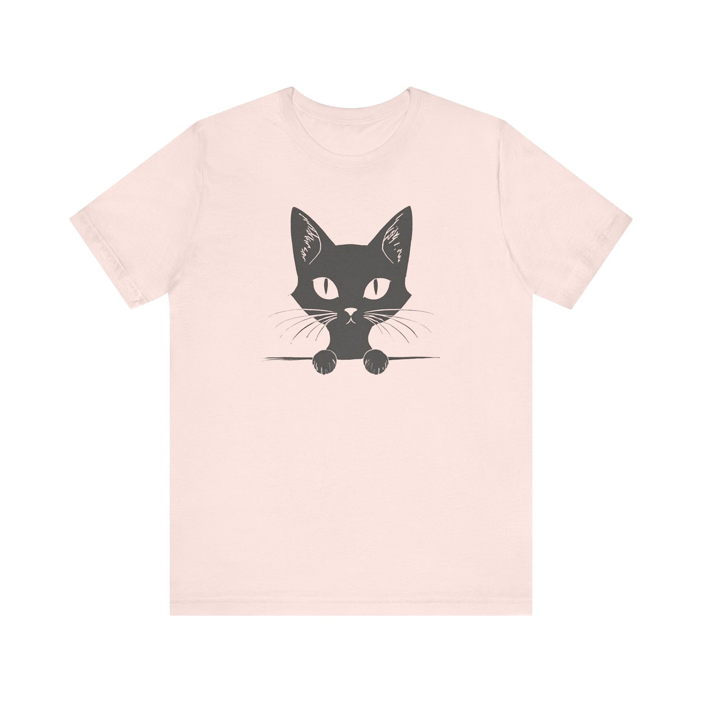 Cute Cat Peeking T-Shirt Unisex