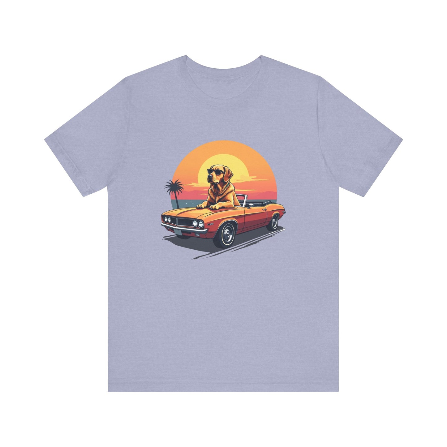 Vintage Sunset Dog T-Shirt Unisex