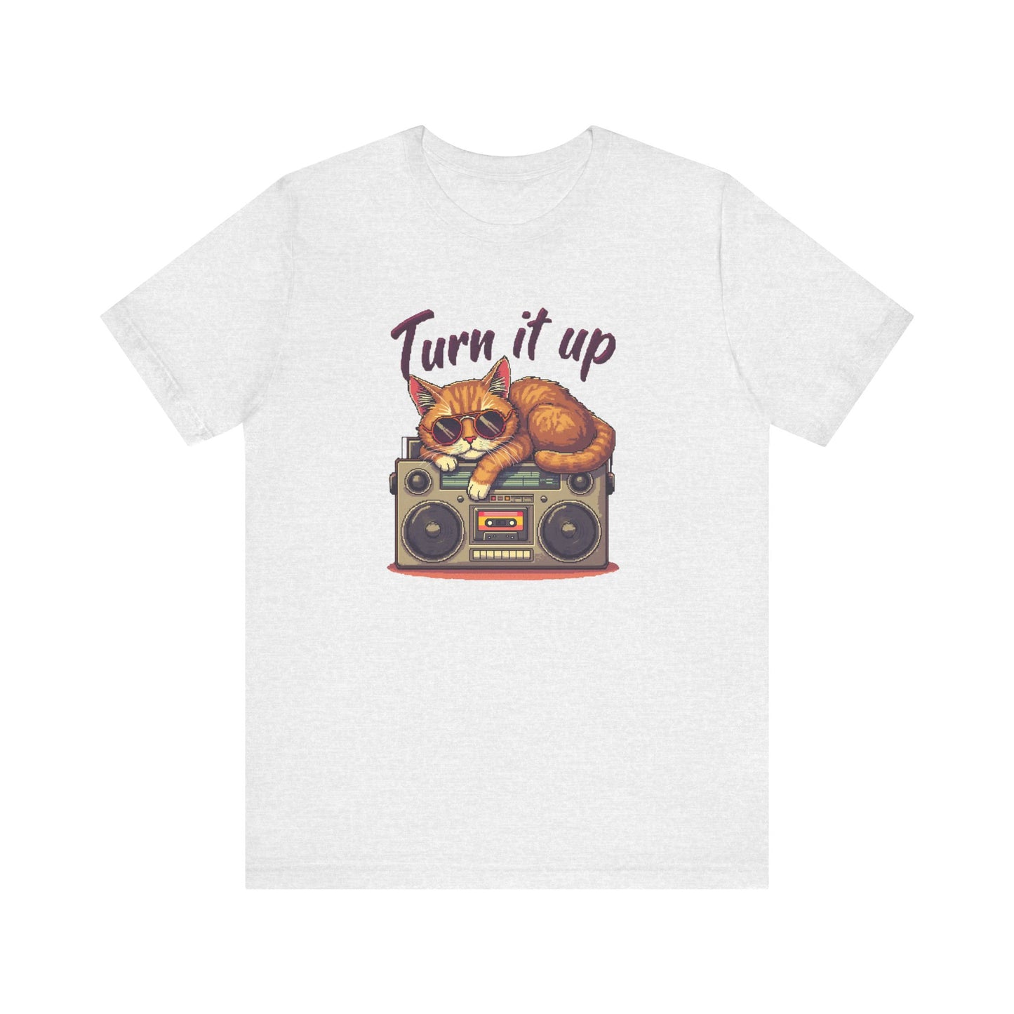 Retro Cat Turn It Up T-Shirt