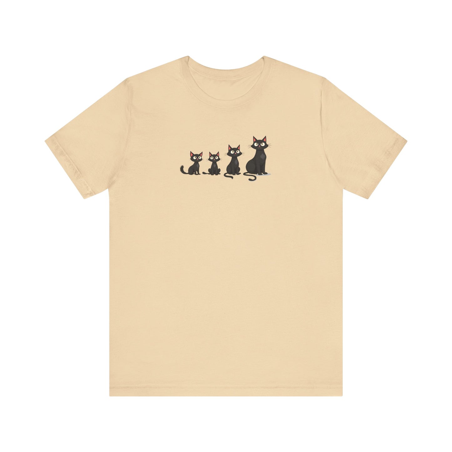 Cute Black Cat Family T-Shirt