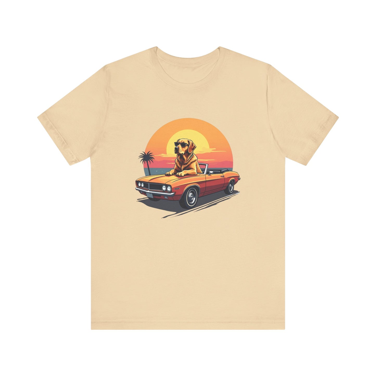 Vintage Sunset Dog T-Shirt Unisex