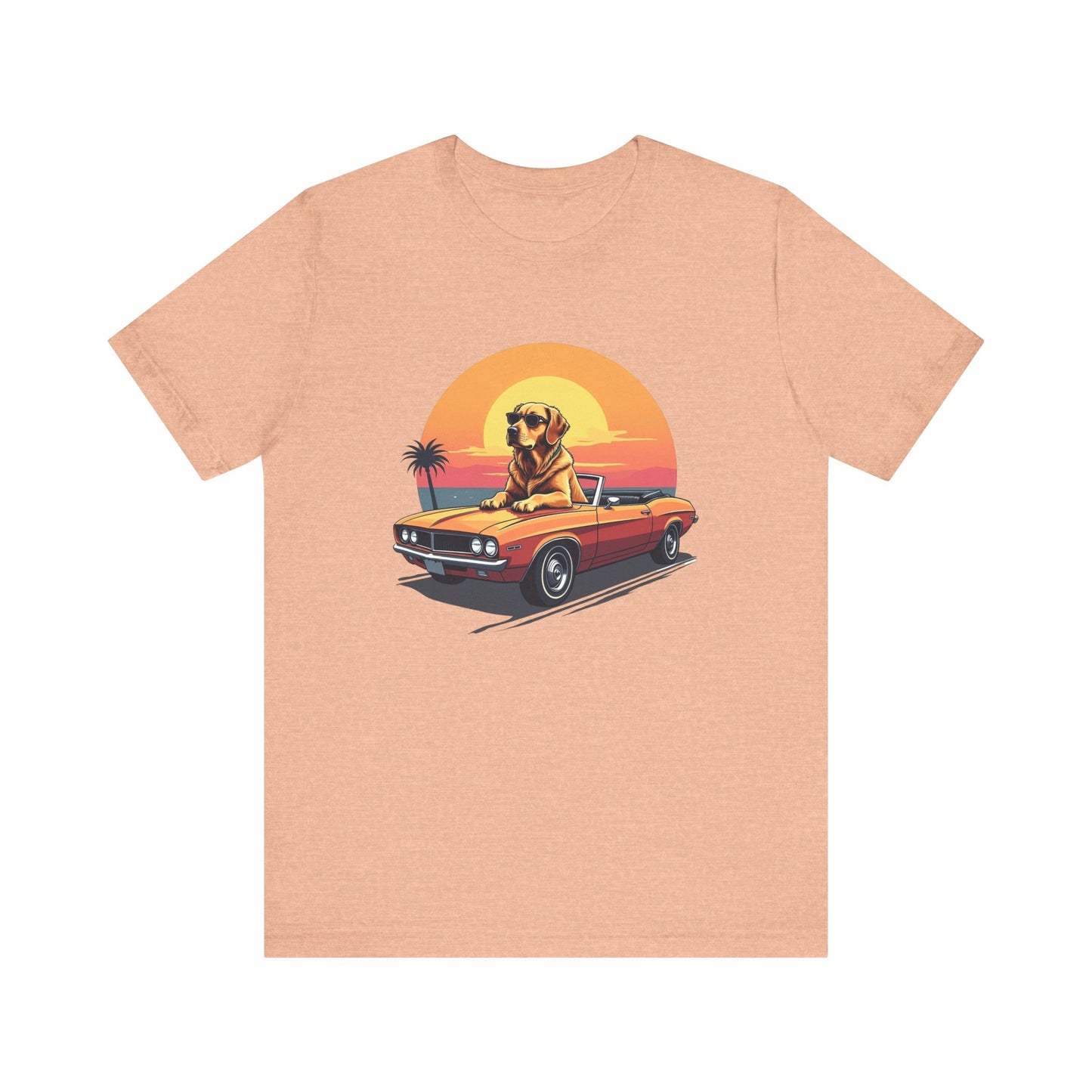 Vintage Sunset Dog T-Shirt Unisex