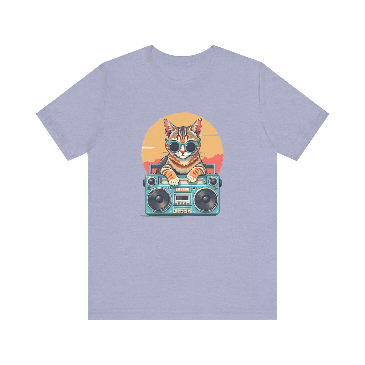 Retro Cat Boombox T-Shirt