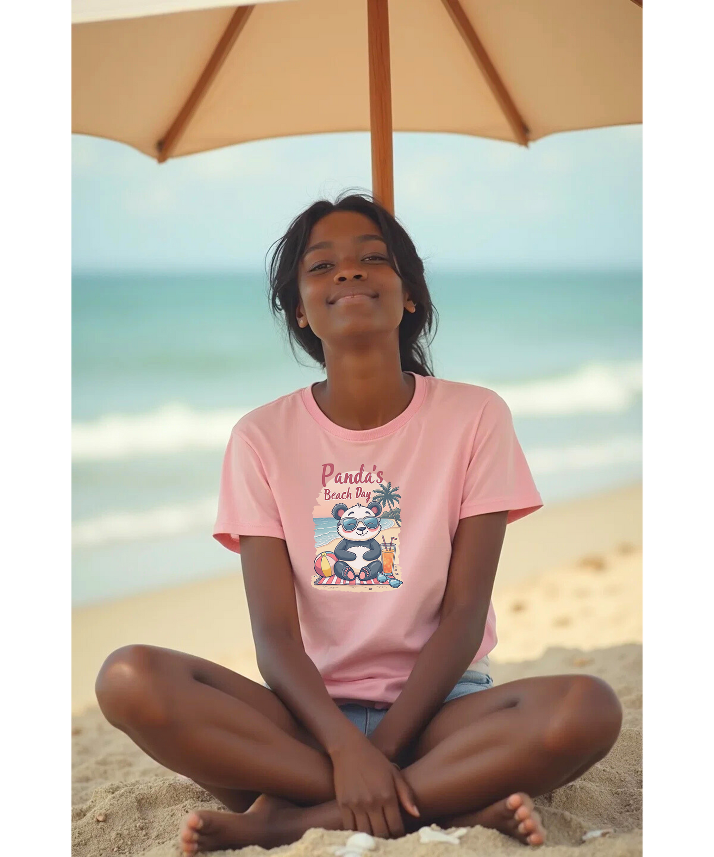 Beach Panda Unisex Tee