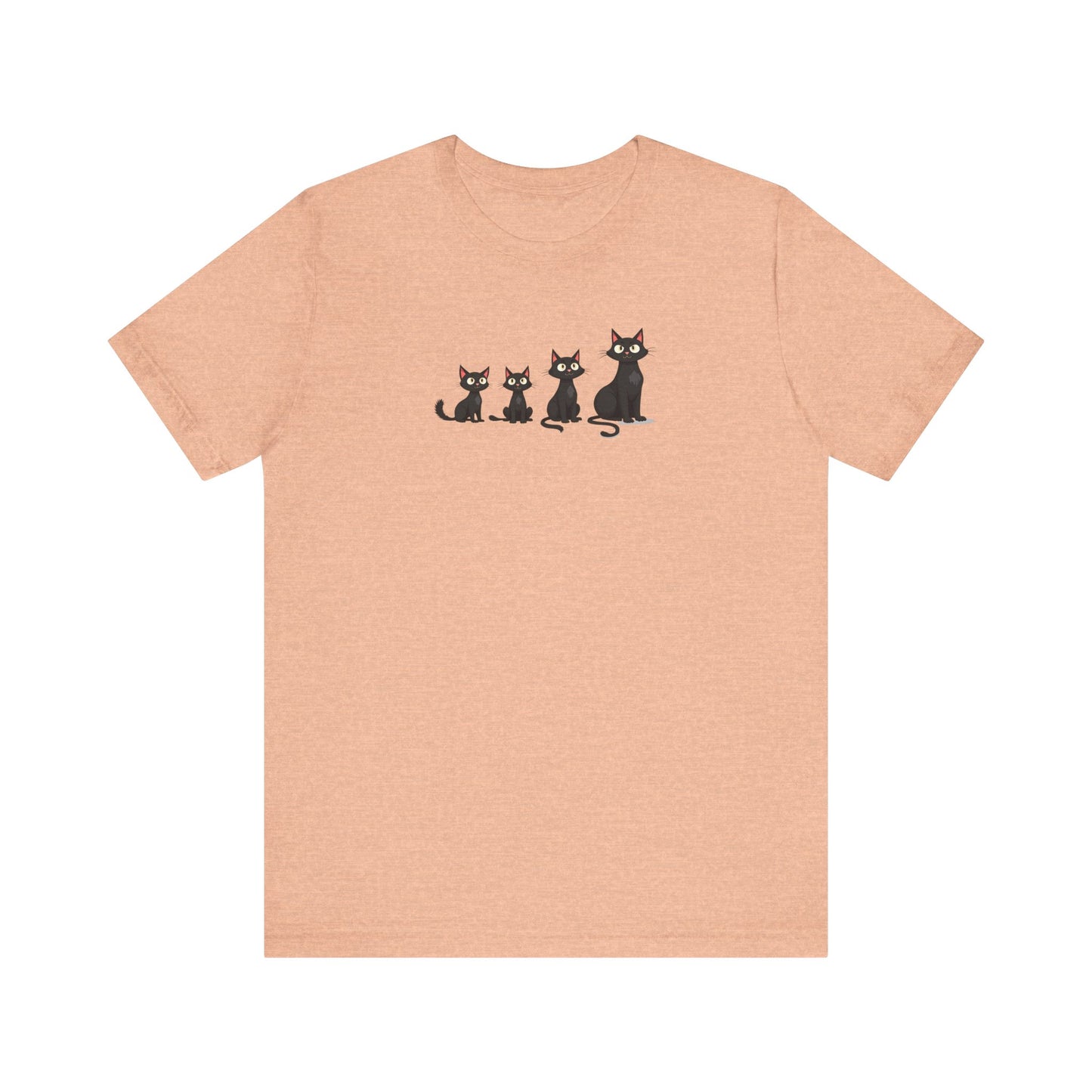 Cute Black Cat Family T-Shirt