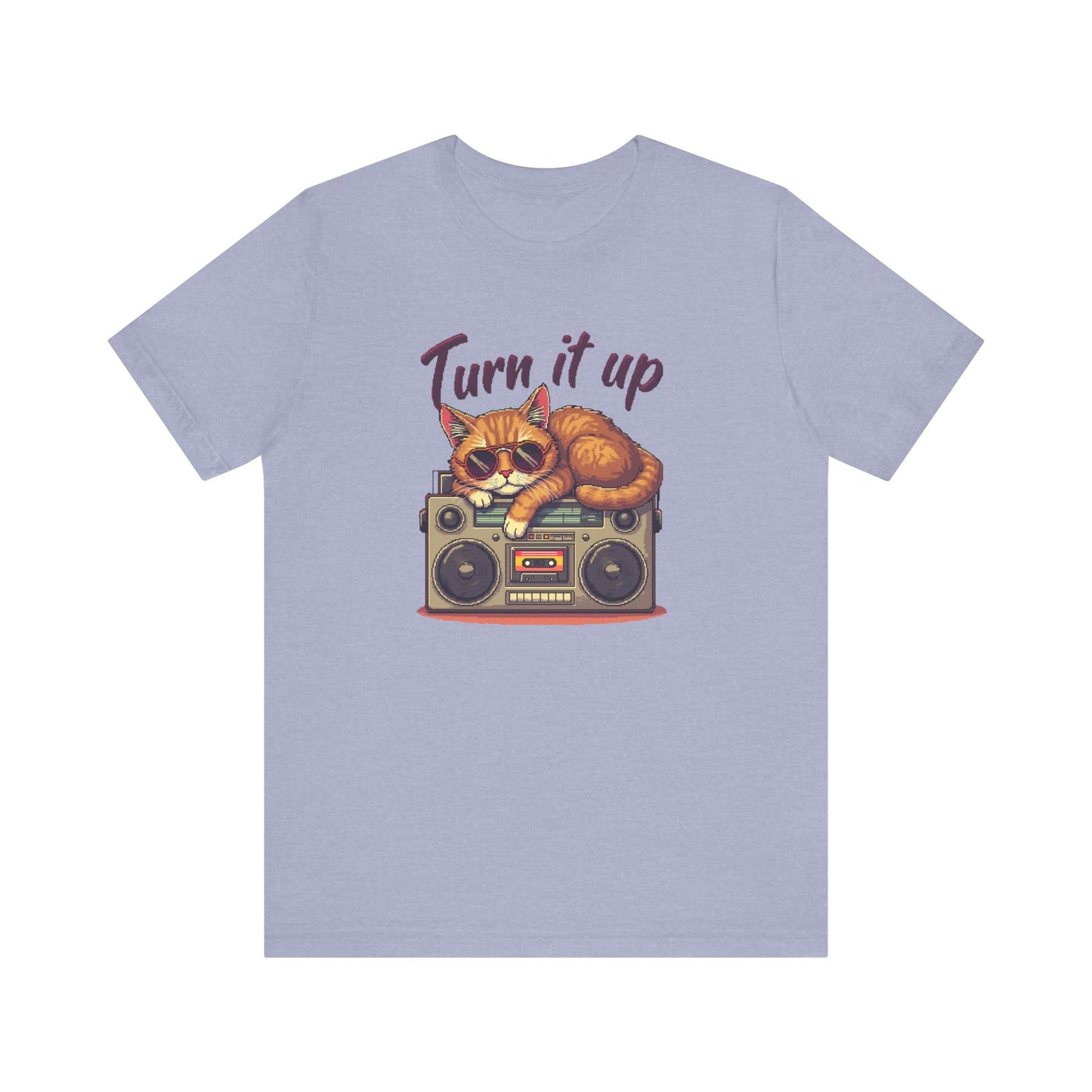 Retro Cat Turn It Up T-Shirt