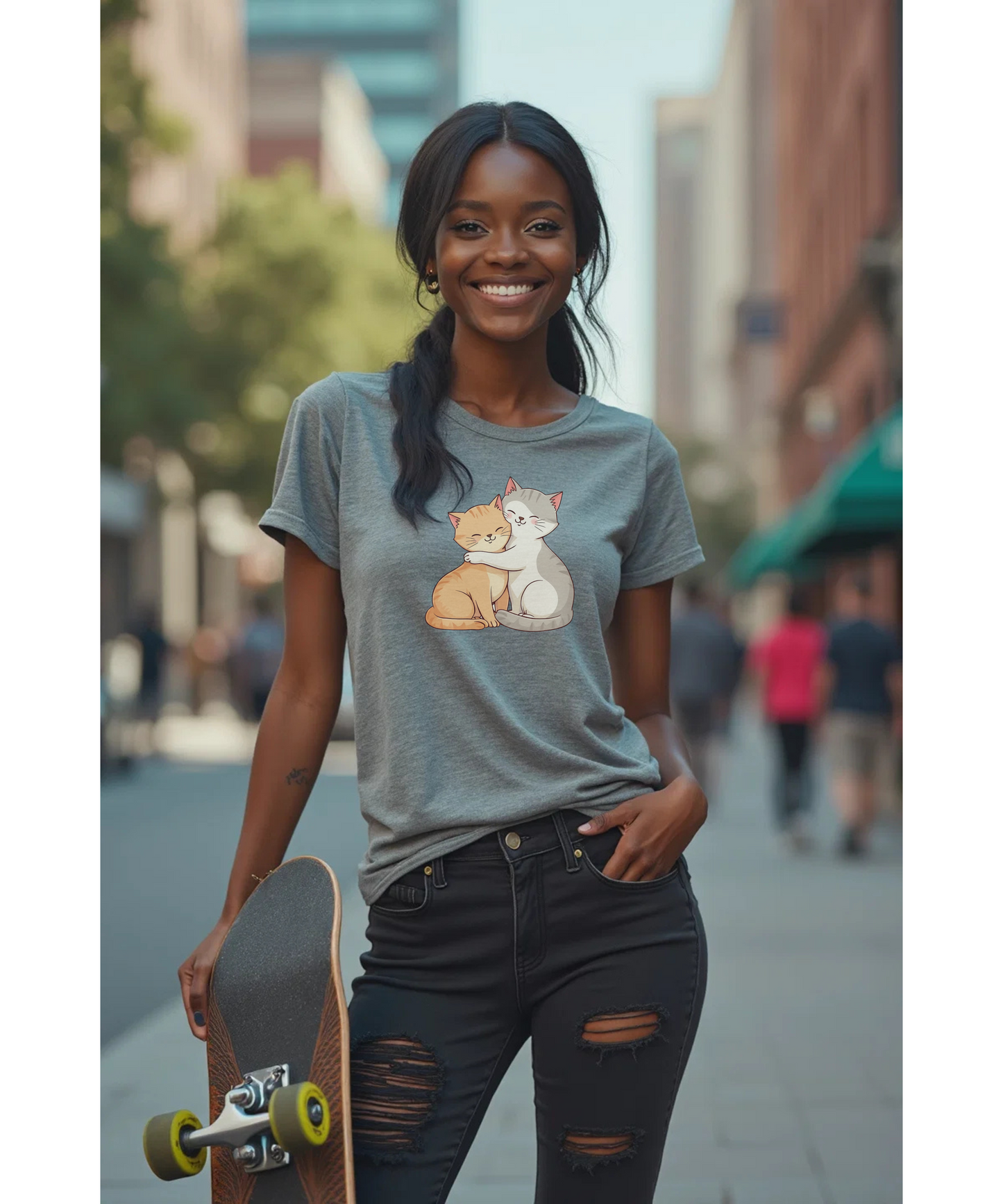 Cute Cuddling Cats T-Shirt