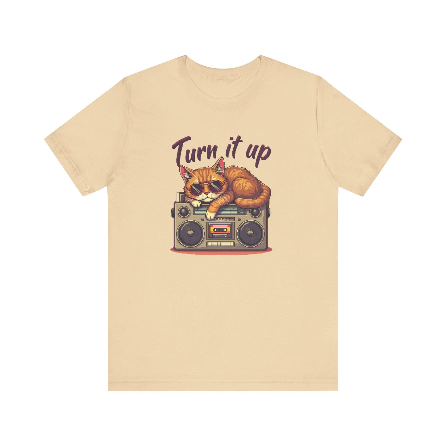Retro Cat Turn It Up T-Shirt