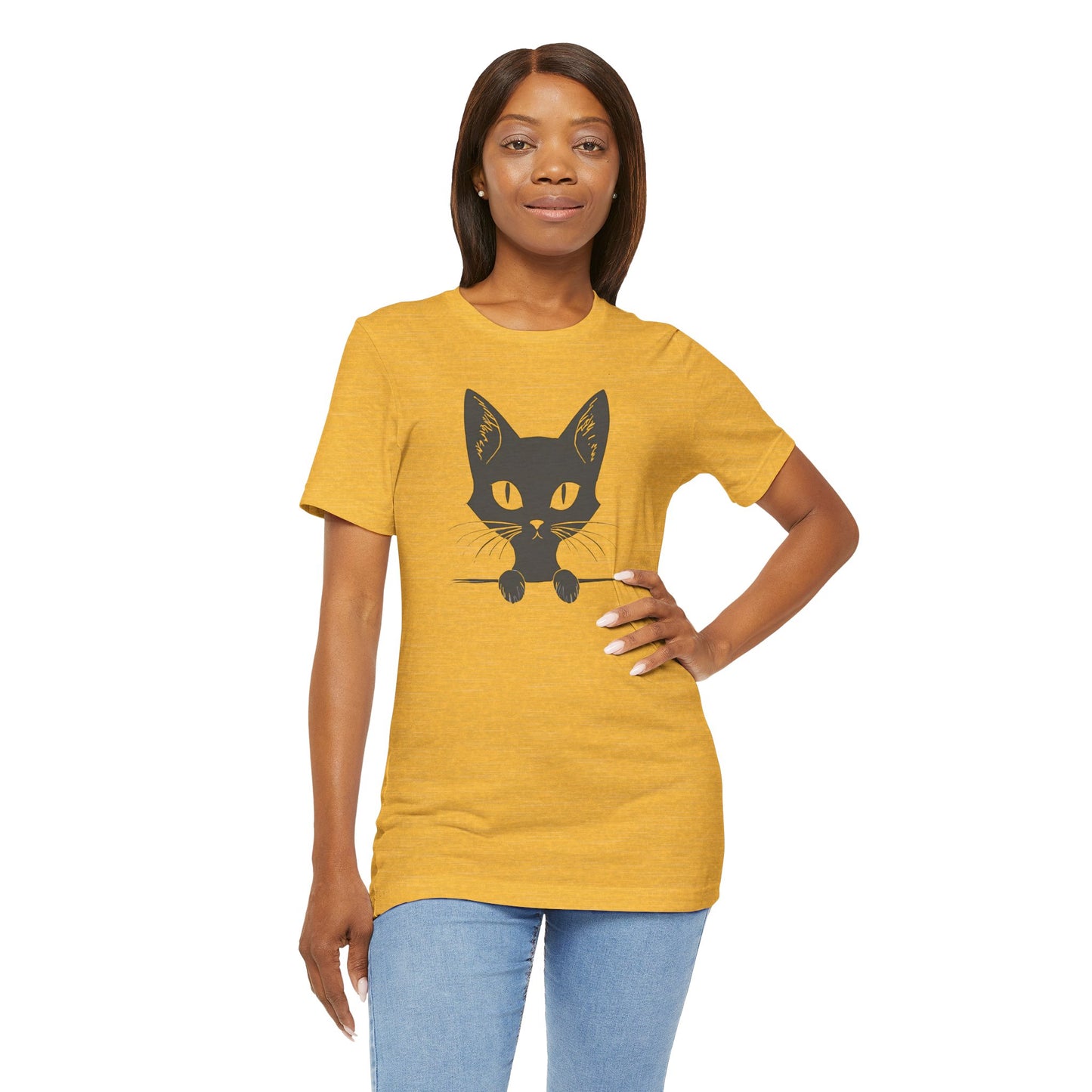 Cute Cat Peeking T-Shirt Unisex