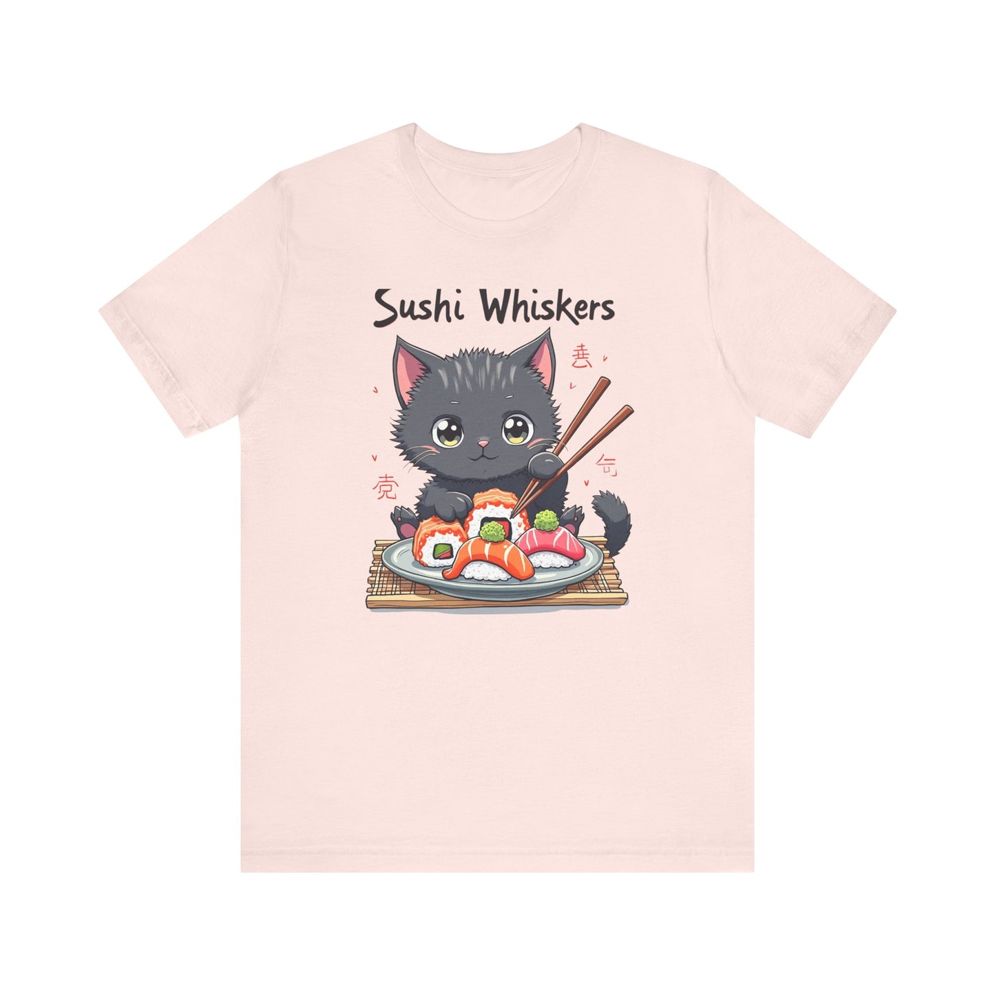 Cute Cat Eating Sushi T-Shirt