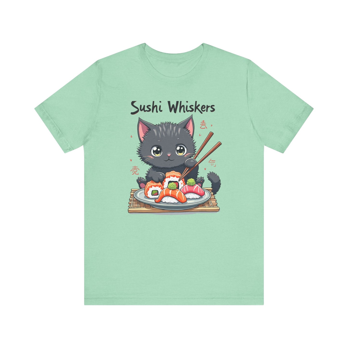 Cute Cat Eating Sushi T-Shirt