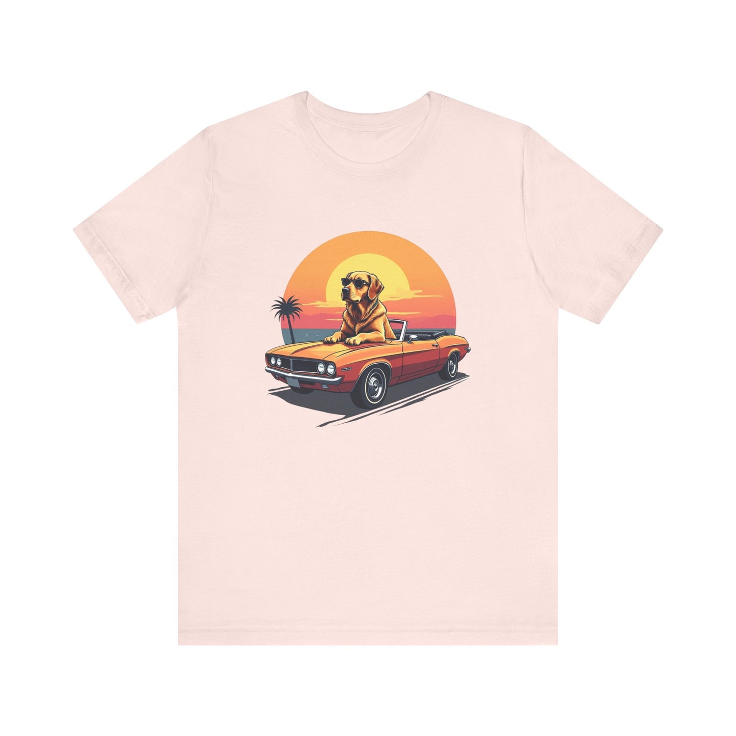 Vintage Sunset Dog T-Shirt Unisex