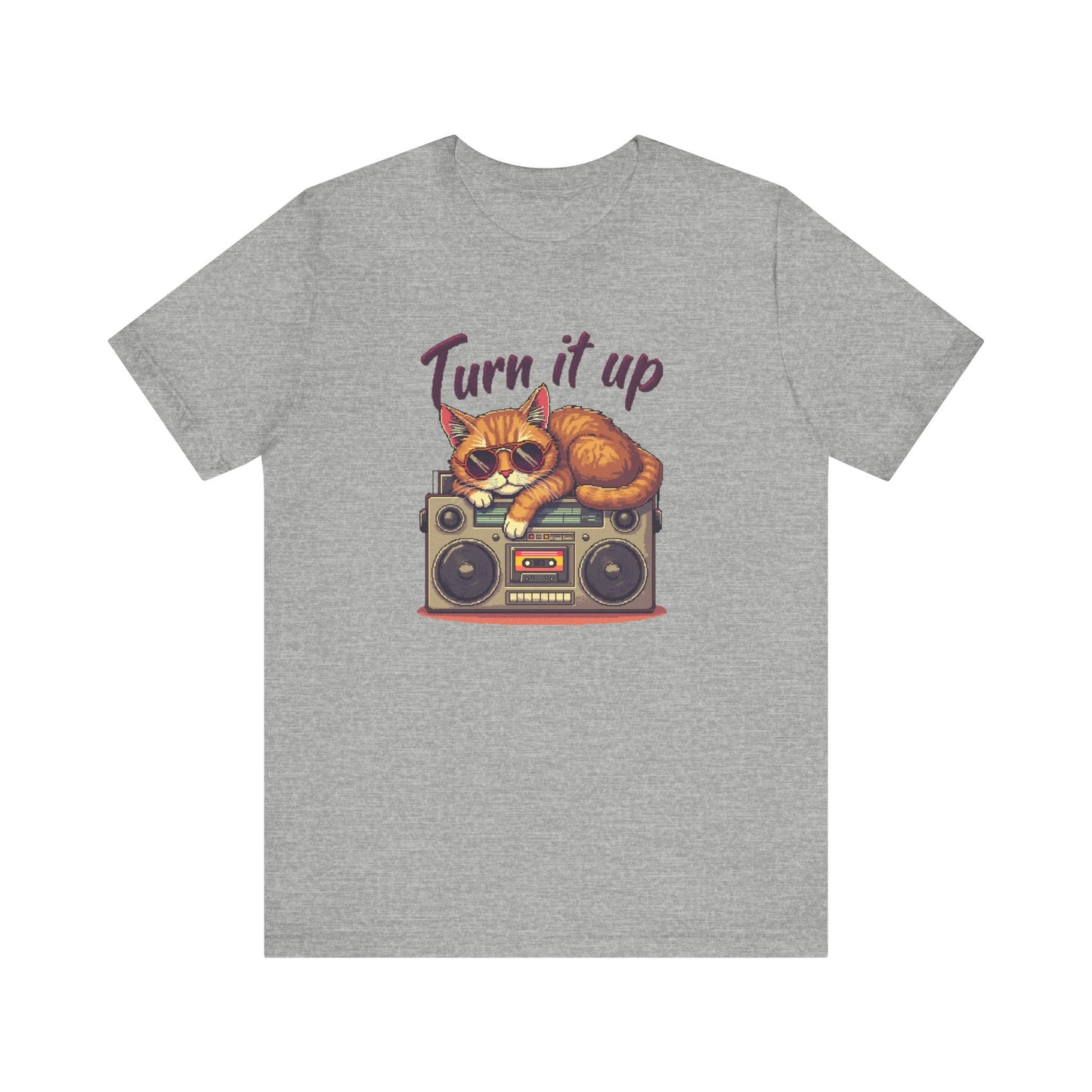 Retro Cat Turn It Up T-Shirt