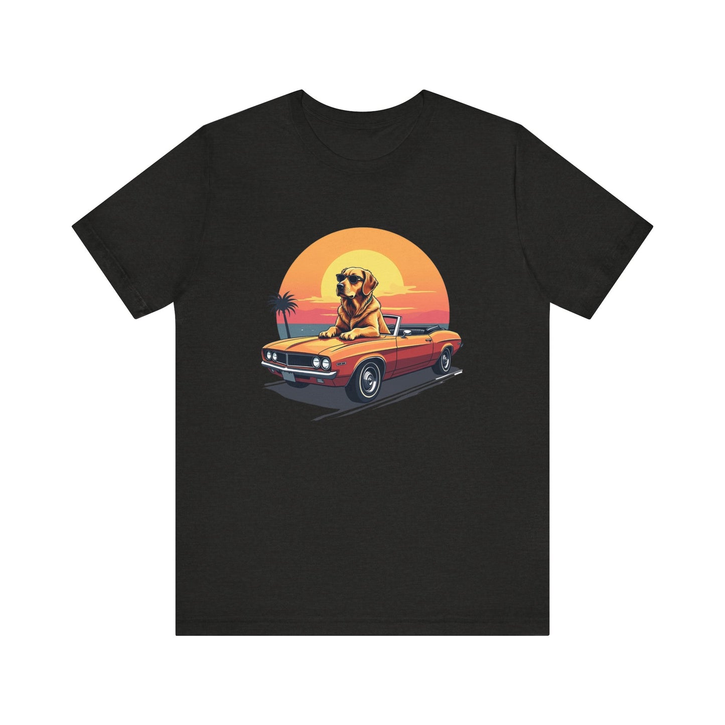 Vintage Sunset Dog T-Shirt Unisex