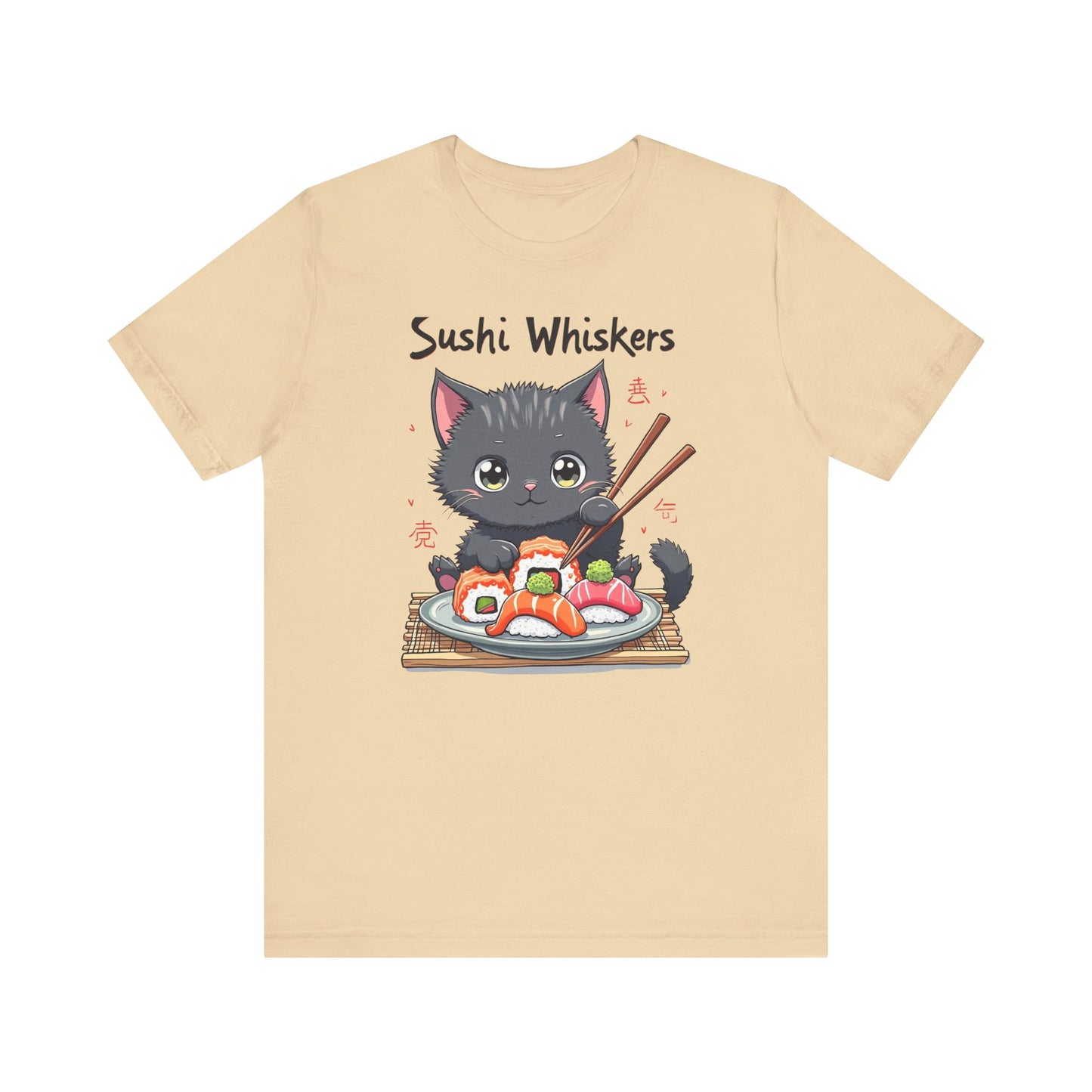 Cute Cat Eating Sushi T-Shirt