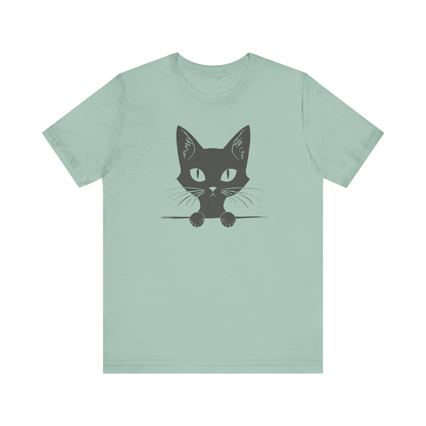 Cute Cat Peeking T-Shirt Unisex
