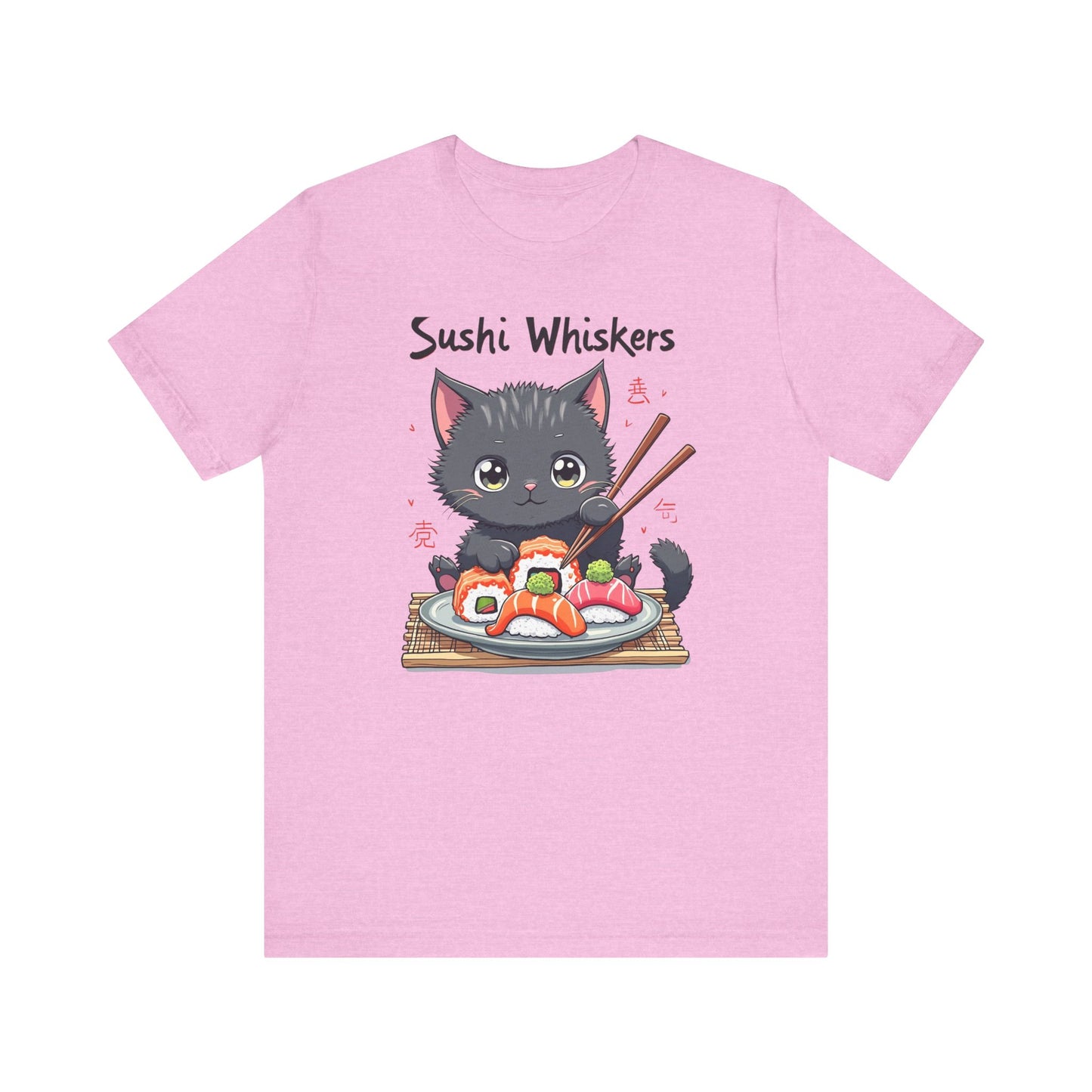 Cute Cat Eating Sushi T-Shirt