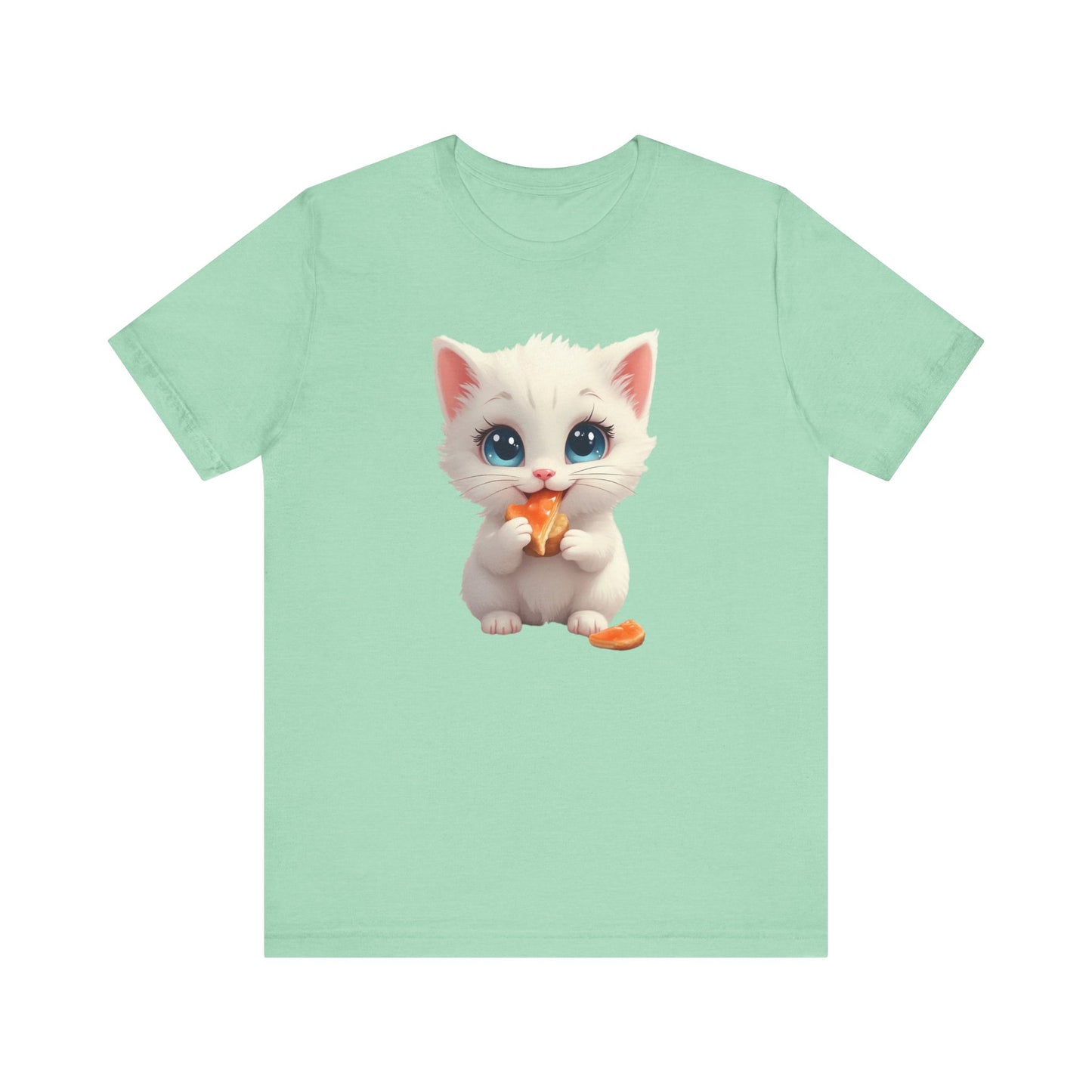 Cute Kitten Eating T-Shirt Unisex
