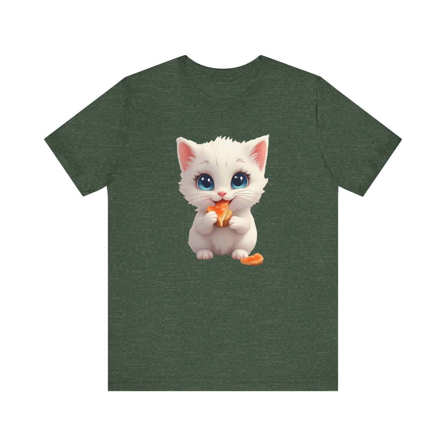 Cute Kitten Eating T-Shirt Unisex