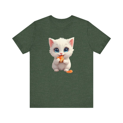 Cute Kitten Eating T-Shirt Unisex