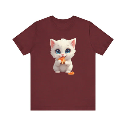 Cute Kitten Eating T-Shirt Unisex