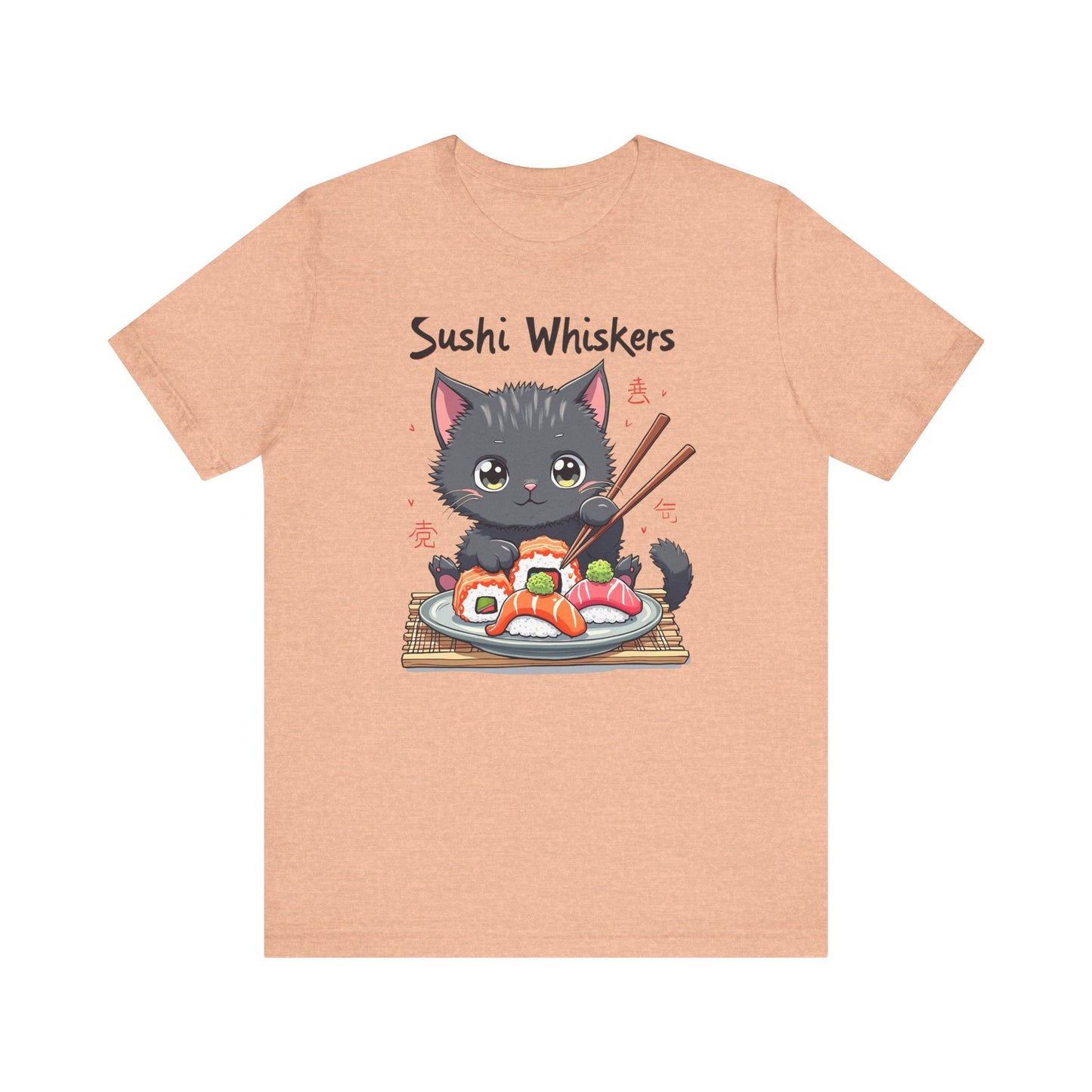 Cute Cat Eating Sushi T-Shirt
