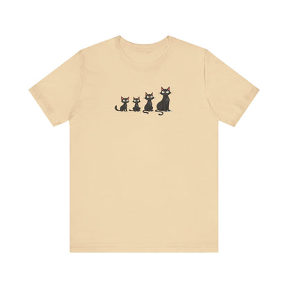 Cute Black Cat Family T-Shirt