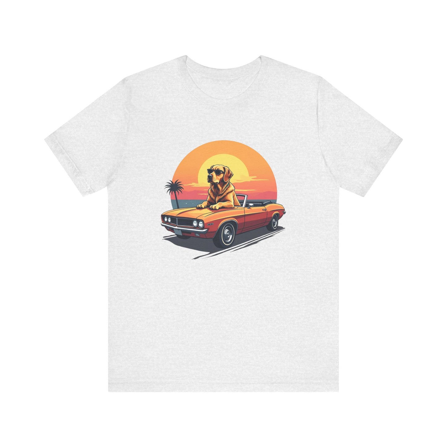 Vintage Sunset Dog T-Shirt Unisex