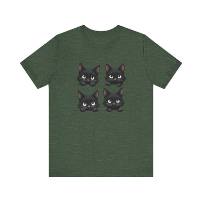 Cute Black Cats T-Shirt Unisex