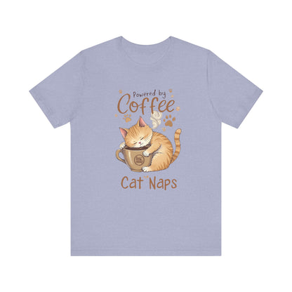 Cute Cat Sleeping on Coffee Cup T-Shirt