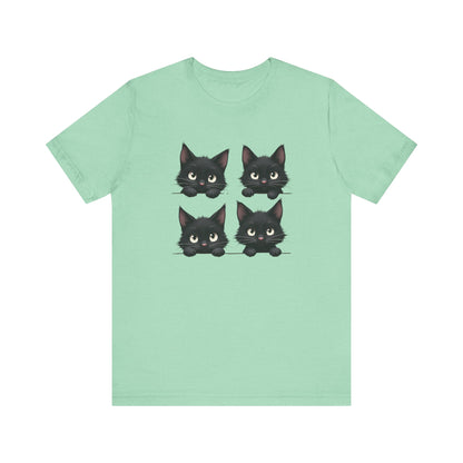 Cute Black Cats T-Shirt Unisex