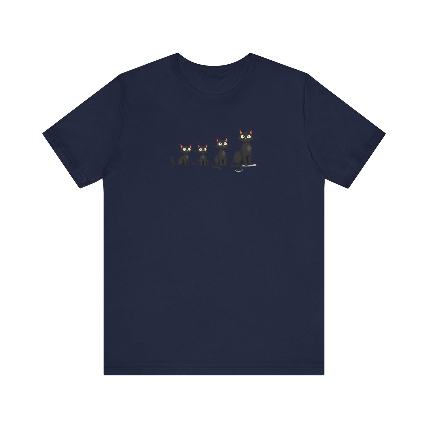 Cute Black Cat Family T-Shirt