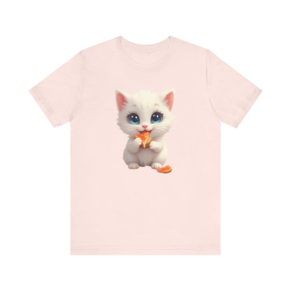 Cute Kitten Eating T-Shirt Unisex
