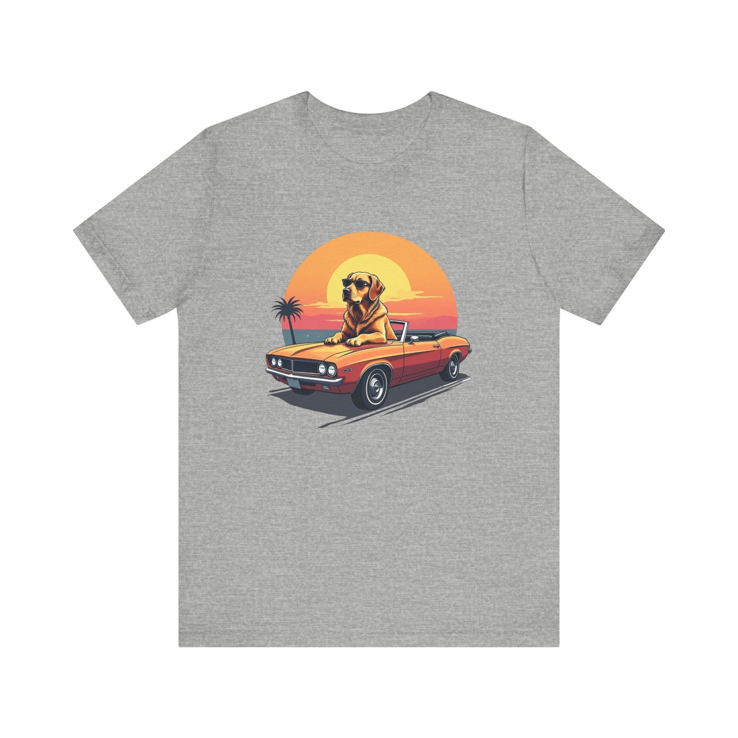 Vintage Sunset Dog T-Shirt Unisex