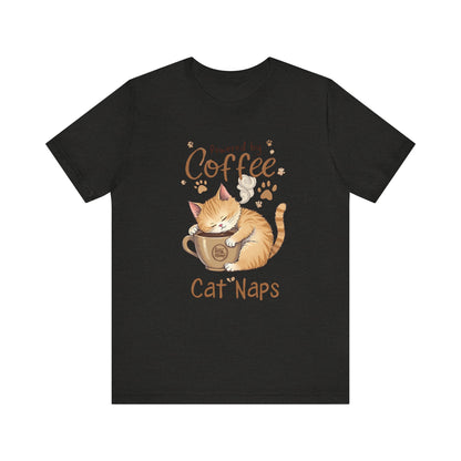 Cute Cat Sleeping on Coffee Cup T-Shirt