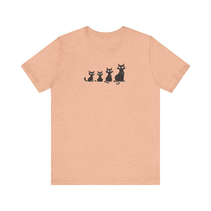 Cute Black Cat Family T-Shirt