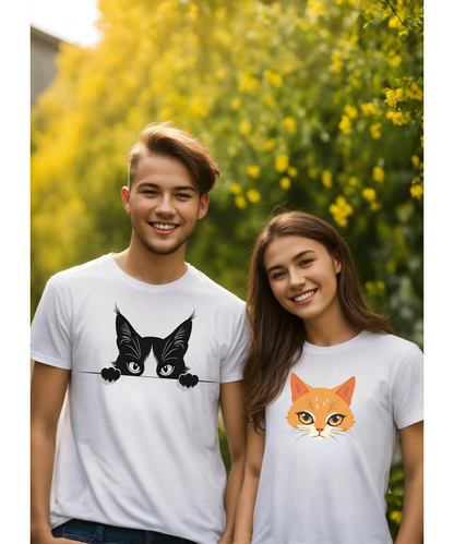 Cute Cat Face T-Shirt Unisex