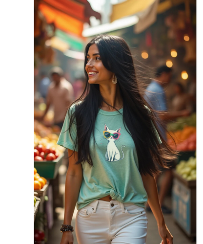 Cute Cat with Sunglasses T-Shirt