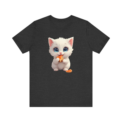 Cute Kitten Eating T-Shirt Unisex
