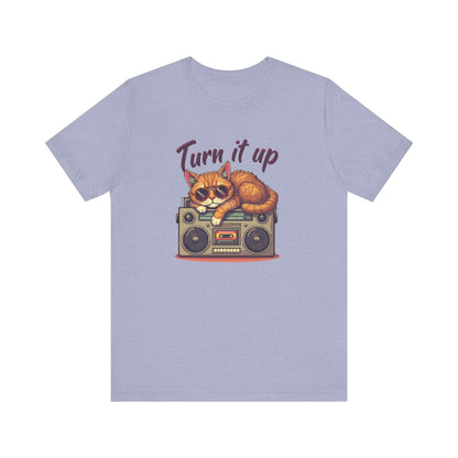 Retro Cat Turn It Up T-Shirt