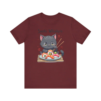 Cute Cat Eating Sushi T-Shirt