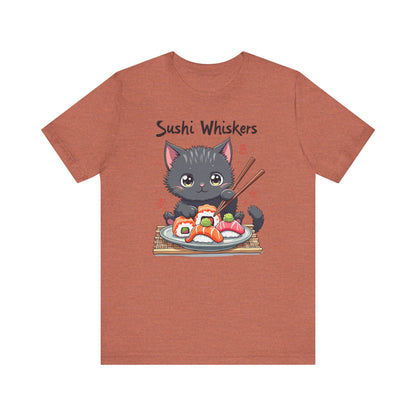 Cute Cat Eating Sushi T-Shirt