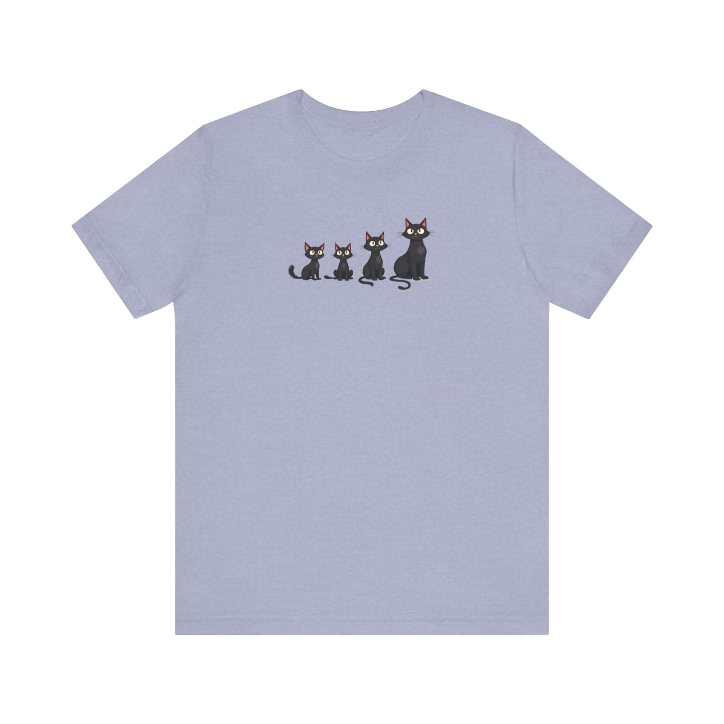 Cute Black Cat Family T-Shirt