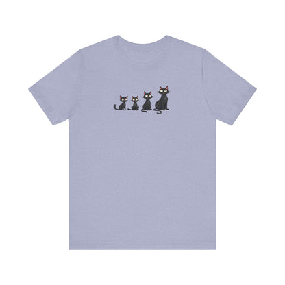 Cute Black Cat Family T-Shirt