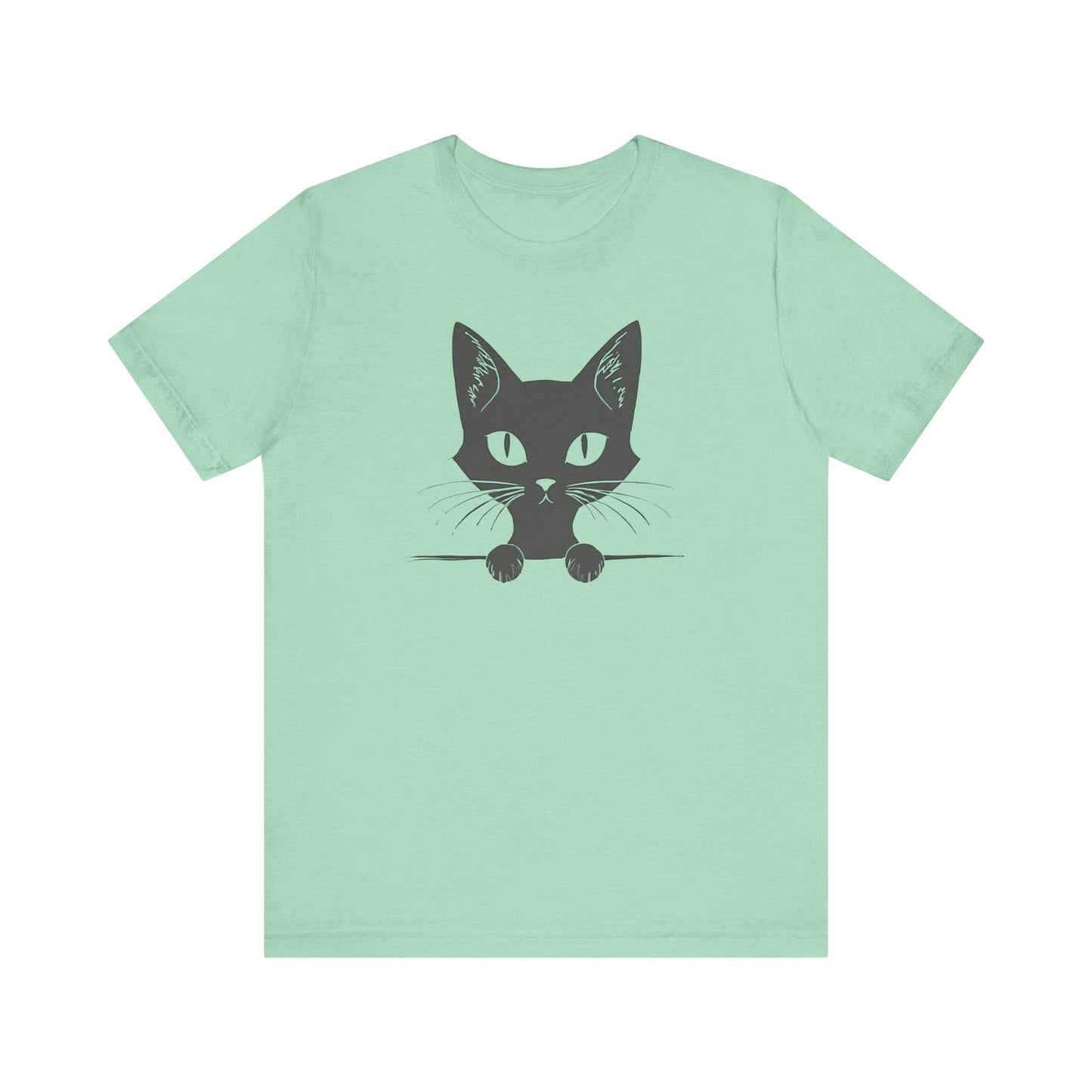 Cute Cat Peeking T-Shirt Unisex