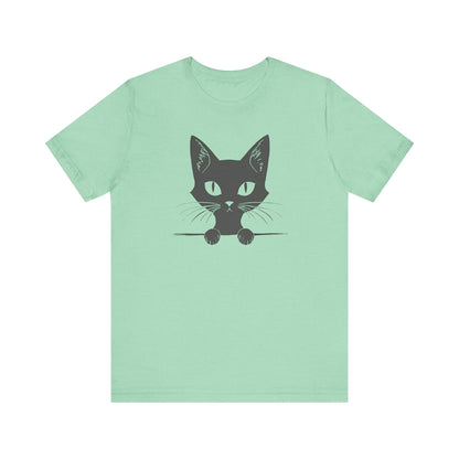 Cute Cat Peeking T-Shirt Unisex