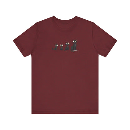 Cute Black Cat Family T-Shirt