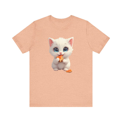 Cute Kitten Eating T-Shirt Unisex