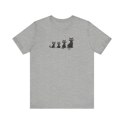 Cute Black Cat Family T-Shirt