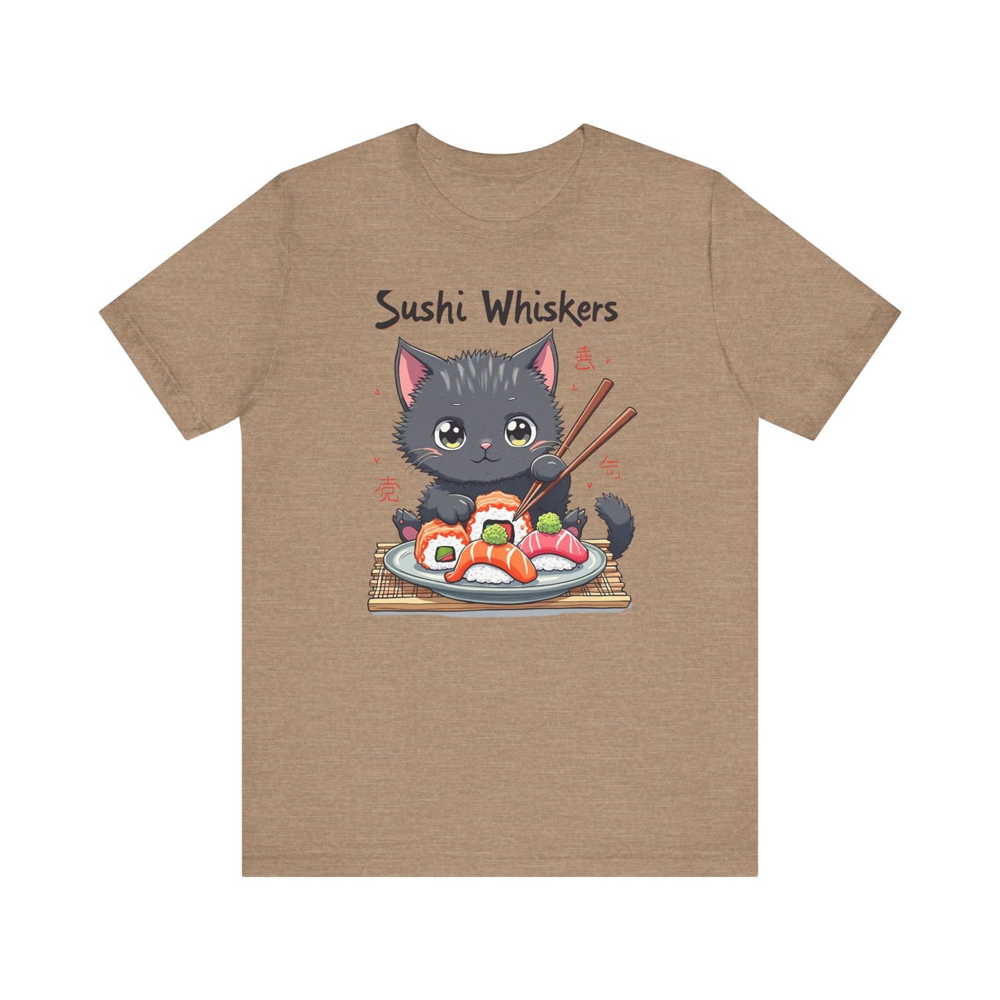 Cute Cat Eating Sushi T-Shirt
